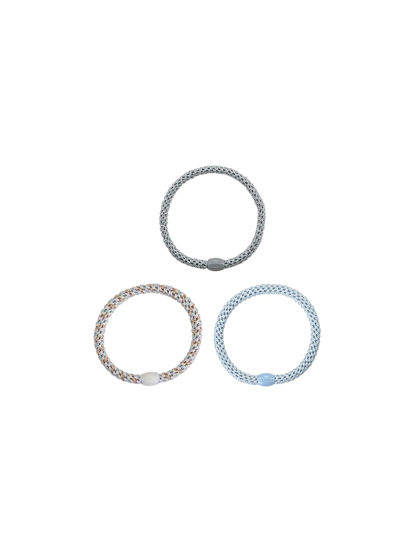 KKNEKKI | Haargummi 6er Pkg BUNDLE 15 | hellblau
